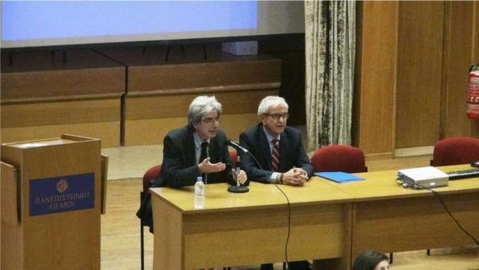 Ο πρόεδρος της Ένωσης Ελλήνων Εφοπλιστών στο Πανεπιστήμιο Αιγαίου 