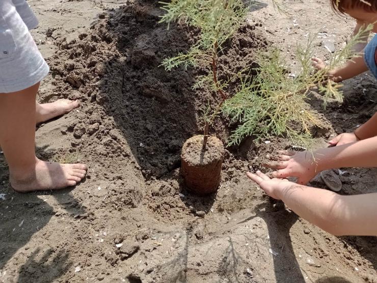 Νηπιαγωγείο Μάννα Σύρου: Υιοθέτησε... την παραλία της Αζολίμνου