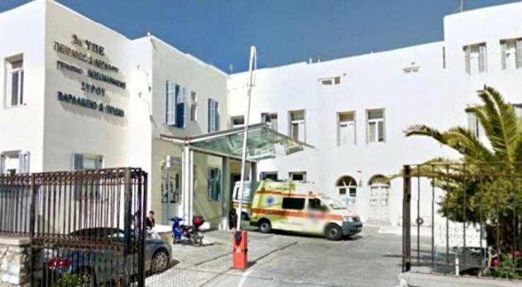 Εισροή υδάτων στο Νοσοκομείο Σύρου κατά την πρόσφατη κακοκαιρία