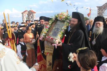 Λαμπρή υποδοχή της Παντάνασσας του Πόντου στο στολίδι του Αιγαίου