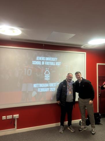 Εκπαιδευτική επίσκεψη στη Nottingham Forest FC πραγματοποίησε ο Χρήστος Πελέκης 