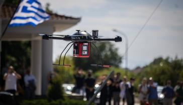 Στα Τρίκαλα η πρώτη πανευρωπαϊκή πτήση για παράδοση φαρμάκων με drones ΕΛΛΑΔΑ